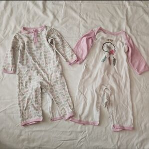HB infant girl 18m lot of 2 dream onesie #TT1